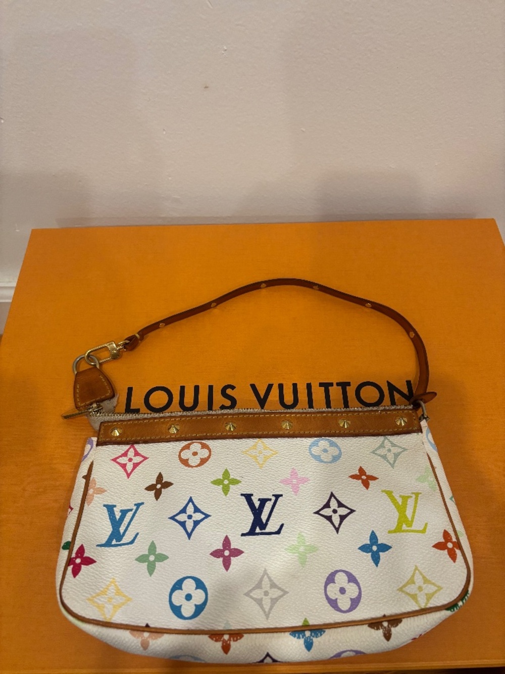 Louis Vuitton/Pochette/white multicolor